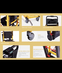 Sedia portantina elettrica per scale