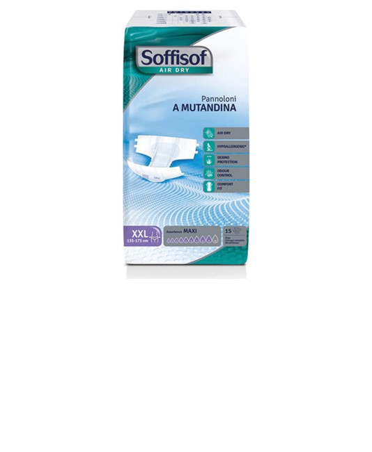 PANNOLONI SOFFISOF AIR DRY - incontinenza forte - XX-large