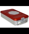 CONTAINER CON VALVOLA medio h100 mm - rosso