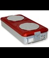 CONTAINER CON VALVOLA grande h100 mm - rosso