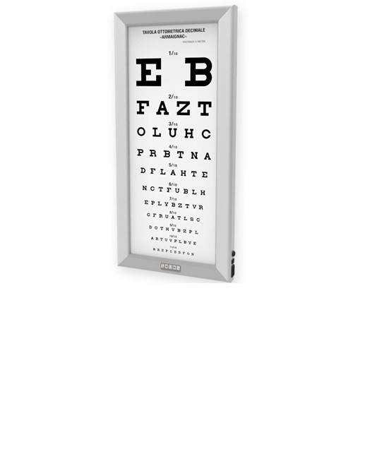 Tavole optometriche a led ultrapiatte Tavole optometriche a led ultrapiatte