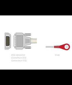 CAVO PAZIENTE ECG 2,2 m - snap - compatibile Biocare, Edan, Nihon, altri