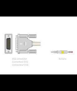 CAVO PAZIENTE ECG 2,2 m - banana - compatibile Camina, Colson, ST, altri