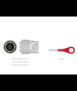 CAVO PAZIENTE ECG 2,2 m - snap - compatibile Cardioline