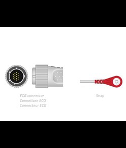 CAVO PAZIENTE ECG 2,2 m - snap - compatibile Cardioline