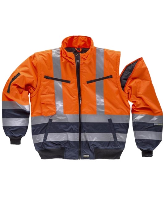 Giubbotto da lavoro bicolore alta visibilità Workteam Giubbotto da lavoro bicolore alta visibilità Workteam