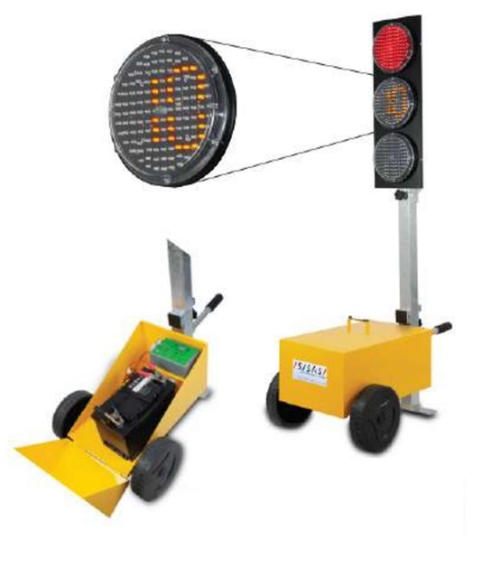 Semaforo mobile per cantieri temporanei Semaforo mobile per cantieri temporanei
