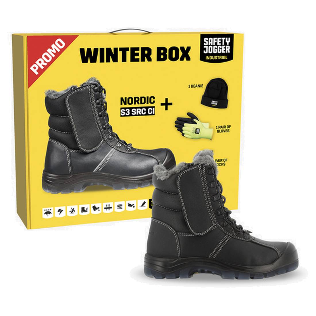 Scarponcino antinfortunistico S3 con da lavoro invernale Safety Jogger Nordic