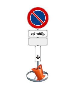 Kit per divieto di sosta temporaneo