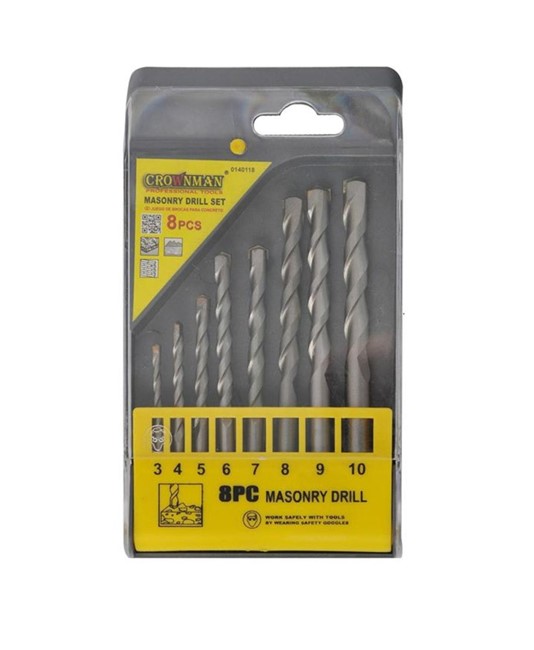 Kit 8 pezzi di punte da muro Kit 8 pezzi di punte da muro