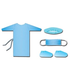 kit monouso per visitatori e pazienti