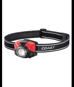 FL75R lampada frontale ricaricabile da 1000 lumen - in confezione da appendere Coast