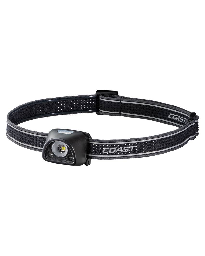 FL1R torcia frontale ricaricabile con luce rossa e bianca da 200 lumen Coast