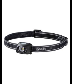 FL1R torcia frontale ricaricabile con luce rossa e bianca da 200 lumen Coast