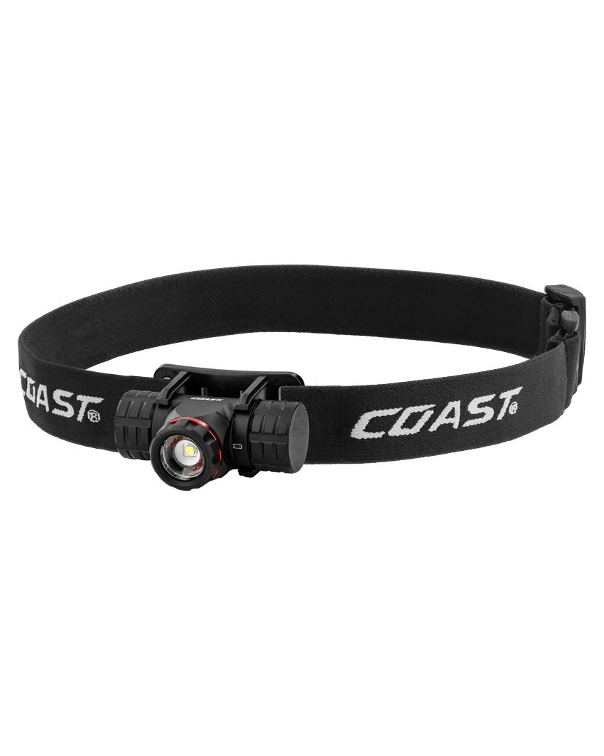 XPH25R lampada frontale ricaricabile con indicatore di batteria Coast