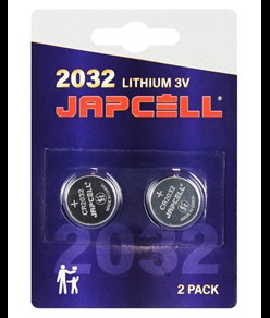 Batterie al Litio CR2032 Japcell