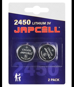 Batterie al litio CR2450 Japcell