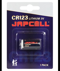 Batteria al litio CR123 Japcell