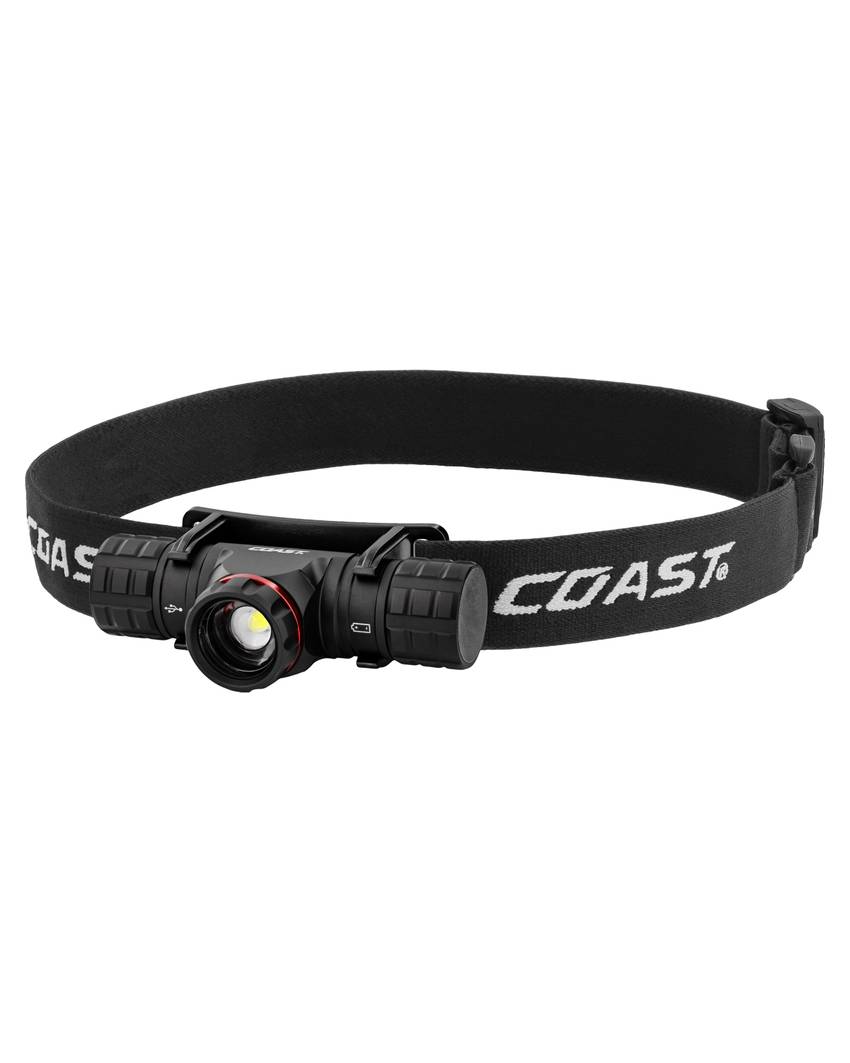 XPH30R torcia frontale ricaricabile confezione per la vendita. Coast