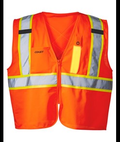 Gilet di sicurezza con luce LED Coast SV350