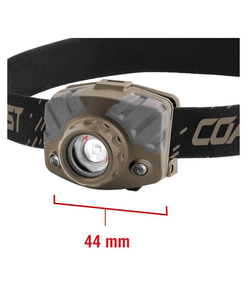 FL65 lampada frontale - camouflage - (415 lumen) - confezione blister Coast