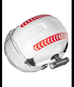 SHL2R Lampada da elmetto ricaricabile con supporto per ad esempio KASK Coast