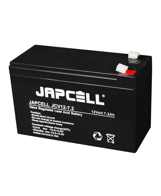 JCV12-7.2 F1 (4,8 mm) AGM Batteria al piombo nella qualità VDS Japcell JCV12-7.2 F1 (4,8 mm) AGM Batteria al piombo nella qualità VDS Japcell