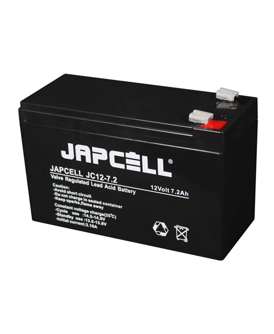 JC12-7.2 F2 (6,3 mm) AGM Batteria Japcell JC12-7.2 F2 (6,3 mm) AGM Batteria Japcell