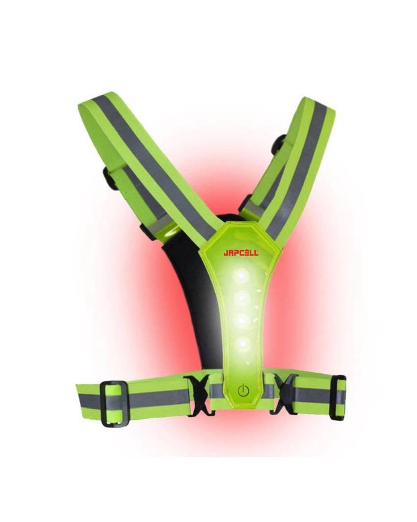 Gilet riflettente con luce LED Japcell