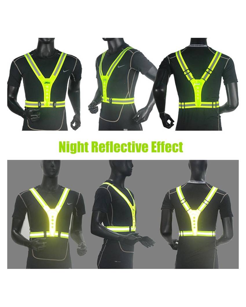 Gilet riflettente con luce LED Japcell