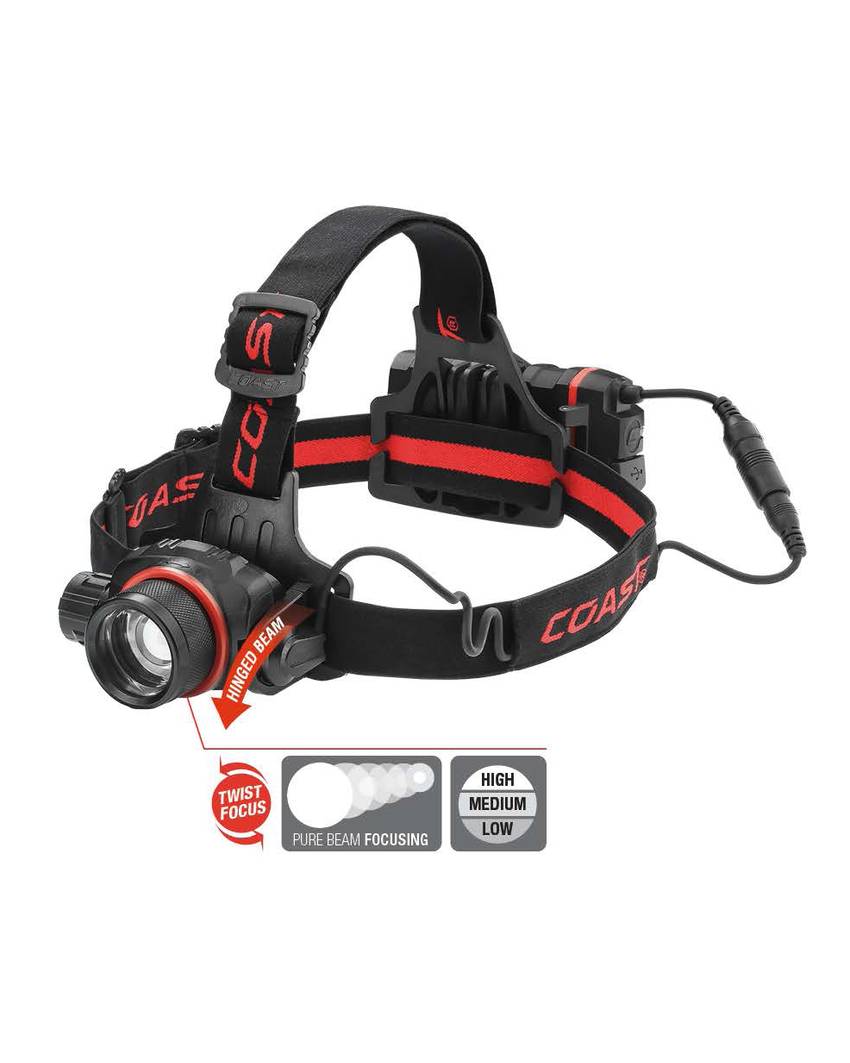 lampada frontale HL8R 800 lumen - in confezione regalo Coast