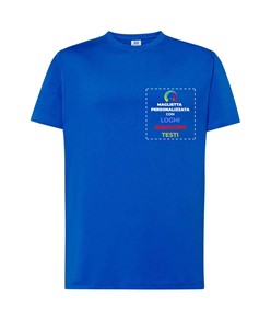 T-shirt personalizzata da uomo stampa lato cuore