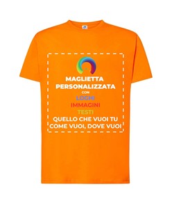 T-shirt personalizzata da uomo stampa fronte