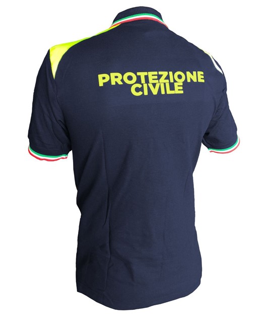 Polo in cotone Safemax con scritta Protezione Civile Polo in cotone Safemax con scritta Protezione Civile