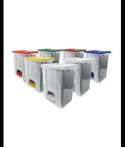 Contenitore mobile a pedale in plastica riciclata (min.70%) Medial Ecoconti