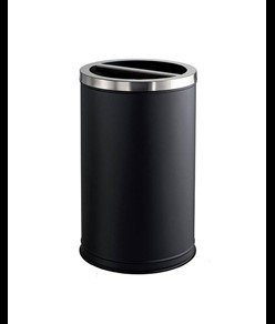 Gettacarte per la raccolta differenziata con coperchio inox satinato Medial Station Duo