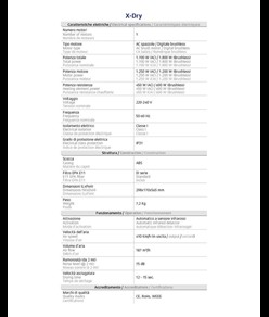 Asciugamani elettrico smart (versione PRO con motore brushless) Medial X-Dry Pro