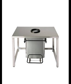 Contenenitore mobile a pedale ad apertura centrale Medial Sbarazzino