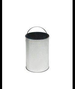 Pattumiera a pedale con secchio in acciaio galvanizzato Medial Bin Galva