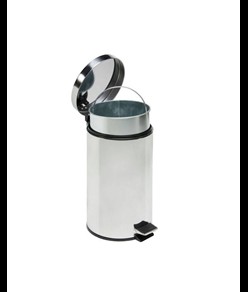 Pattumiera a pedale con secchio in acciaio galvanizzato Medial Bin Galva