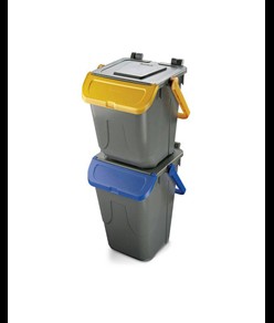 Bidone con sportello”a becco” in “Plastica Seconda Vita” Medial Duck