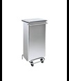 Contenitore mobile a pedale con tubolari in inox Medial Continox
