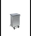 Contenitore mobile a pedale con tubolari in inox Medial Continox