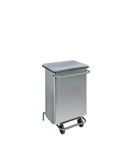 Contenitore mobile a pedale con tubolari in inox Medial Continox Contenitore mobile a pedale con tubolari in inox Medial Continox