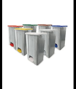 contenitori mobili a pedale in plastica riciclata (min.70%) Medial Ecoconti