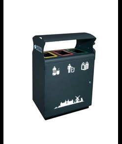 Postazione per la raccolta differenziata (3 flussi) Medial Amsterdam