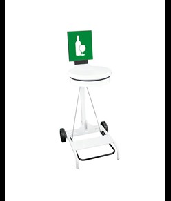 Portasacco mobile con coperchio e pedale Medial Contimobile