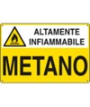 Cartello 'metano altamente infiammabile'