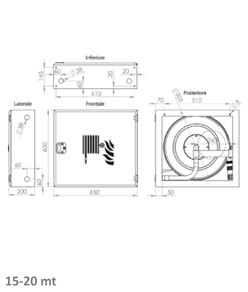 Cassetta naspo antincendio con portello  Florida