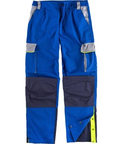 Cofra Sousse Pantaloni da lavoro in cotone con ginocchiera, blu